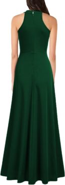 Women Halter Neck Sexy Split Cocktail Party Maxi Long Formal Dress