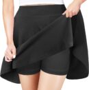 Women Basic Casual Skirts A-Line Mini Flared Stretchy Skater Party Skirt