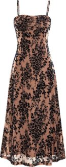Women Summer Dress Sleeveless Spaghetti Strap Midi Dress Sexy Cowl Neck Floral Cocktail Dress Party Dresses