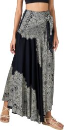Long Boho Skirts for Women - Bohemian Hippie Maxi Summer Skirt