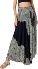 Long Boho Skirts for Women - Bohemian Hippie Maxi Summer Skirt